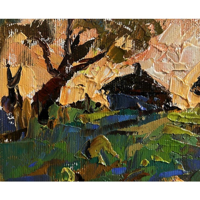 Oil Painting Autumn Vegetable Gardens Oleksiy Ivanyuk For Sale - Image 6 of 8