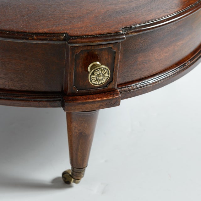 Louis XVI Style Three Tier Bouillotte Drinks Table, Marble Top For Sale - Image 11 of 12