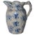 19th Century Lady Liberty Blue Sponge Ware Pitcher For Sale - Image 9 of 9