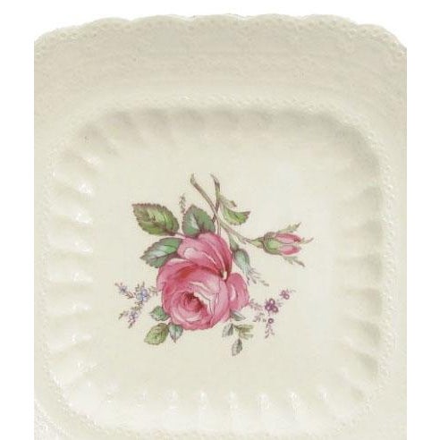 Shabby Chic 1920s English Copeland Spode Jewel Porcelain Platter & 11 Plates For Sale - Image 3 of 5