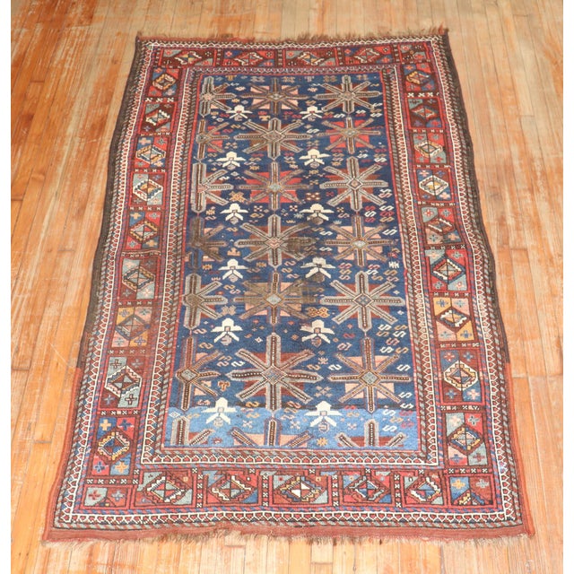 Persian Zabihi Collection Tribal Persian Kurd Rug For Sale - Image 3 of 9