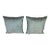 Pair of Aquamarine Fortuny Pillows For Sale