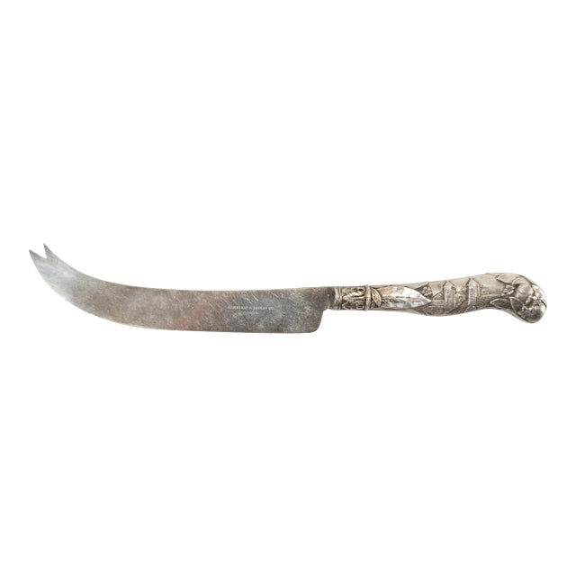 19th Century American Florida Sterling Silver Grape Fruit or Cheese Knife For Sale