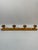 A fine French four peg Faux Bamboo (Chambre en Bambou) wooden wall coat and hat rack made in France. Circa 1960s-70s. This...