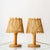 Vintage French Riviera Rattan Table Lamps in the Style of Louis Sognot, 1960s, Set of 2 For Sale - Image 9 of 12