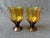 Vintage Mid-Century Modern Amber Brown Glass Denby Avanti Goblets a Pair For Sale - Image 9 of 9