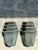 Vintage Stacked Patinated Copper Sconces - A Pair For Sale - Image 4 of 12