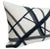 Traditional Channels Linen Pillow Cover in Ebony, 12x22 Pillow For Sale - Image 3 of 3