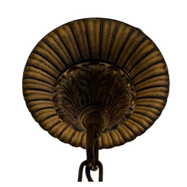 Art Nouveau Rare 1910’s European Cased Glass Bowl With Etched Chariots and Urns For Sale - Image 3 of 7