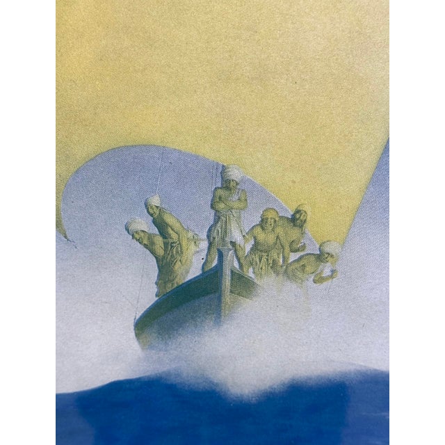 Printmaking Materials Antique 1906 Maxfield Parrish Prince Codadad Framed Lithograph - 15x20 For Sale - Image 7 of 12