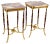French Louis Revival Ormolu Mounted Occasional Tables, 1950s, Set of 2 For Sale