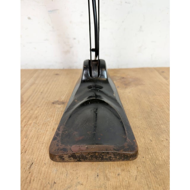 Vintage German Black Bank Lamp, 1930s For Sale - Image 9 of 17