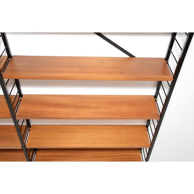 Vintage Teak Ladderax Bookcase Shelving from Staples Cricklewood, 1960 For Sale - Image 12 of 13