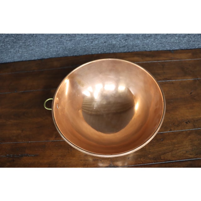 Copper English Copper Mixing Bowl For Sale - Image 8 of 11