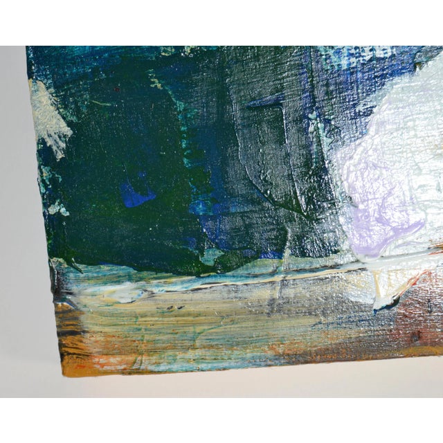 Navy Blue Yamil O. Cardenas Multi-Color Abstract Painting in Acrylic on Canvas 2019 For Sale - Image 8 of 13