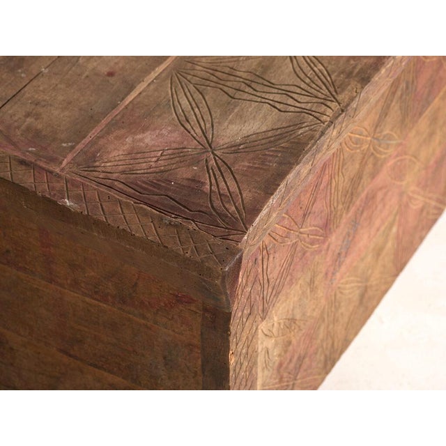 Carved Chest in Pine, Central Europe, 1850 For Sale - Image 3 of 14