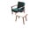 Vintage Danish Teak Stool with Shaped Handles, 1960s For Sale - Image 4 of 11