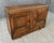 American Antique Carved Oak Buffet With Metal Hardware For Sale - Image 3 of 18