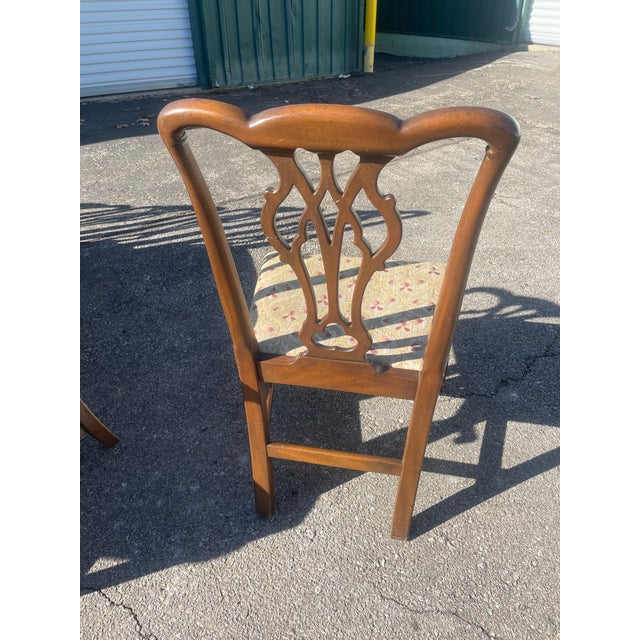 1960s Kittinger 9pc Dining Set W/ Banded Table & 8 Chairs / for Restoration For Sale - Image 13 of 18