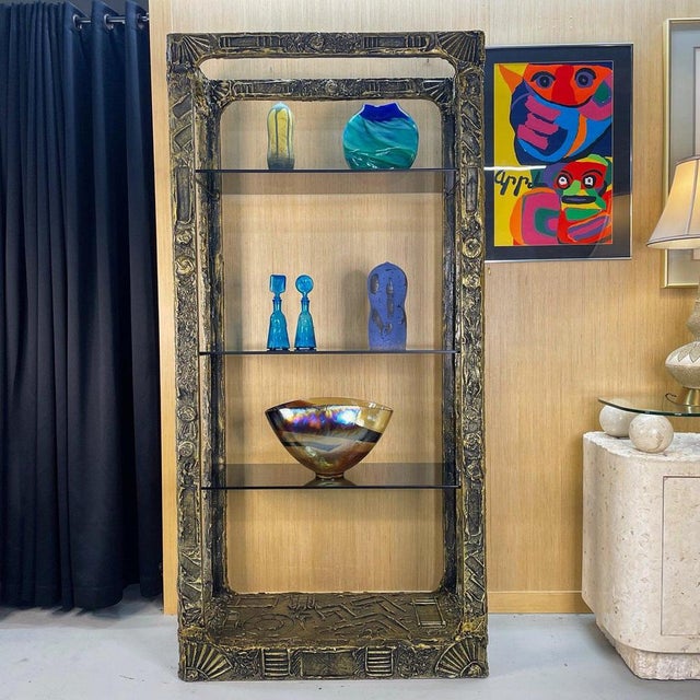 Adrian Pearsall Brutalist Etagere Display Shelf by Adrian Pearsall for Craft Associates For Sale - Image 4 of 11