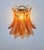 Vintage Murano Six-Tier Felci Wall Sconces in Amber Glasses, 1990s, Set of 2 For Sale - Image 16 of 18