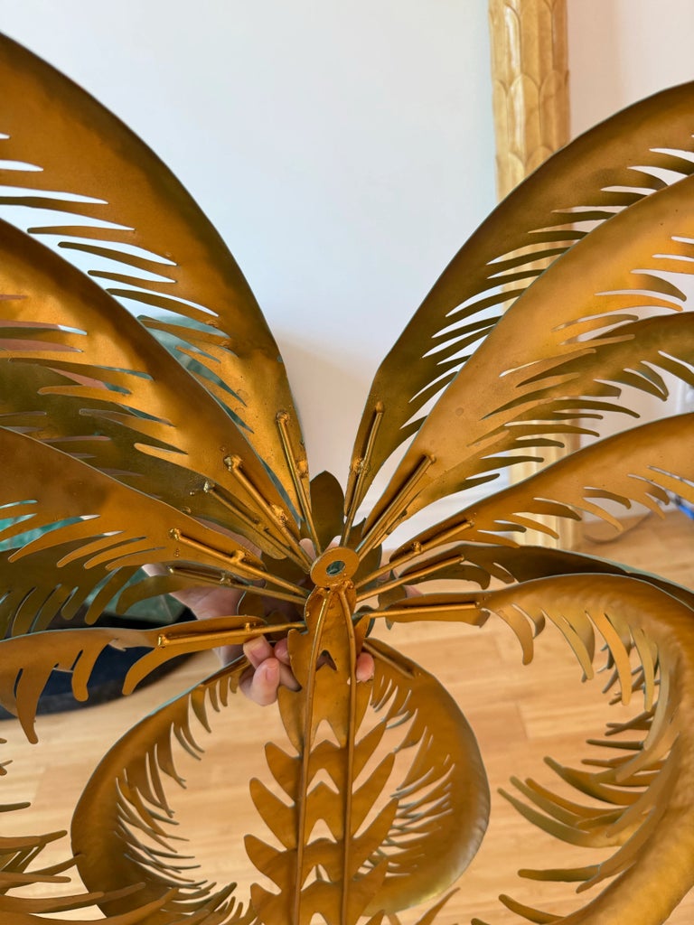 1980 Vintage Metal Palm Trees - A Pair | Chairish