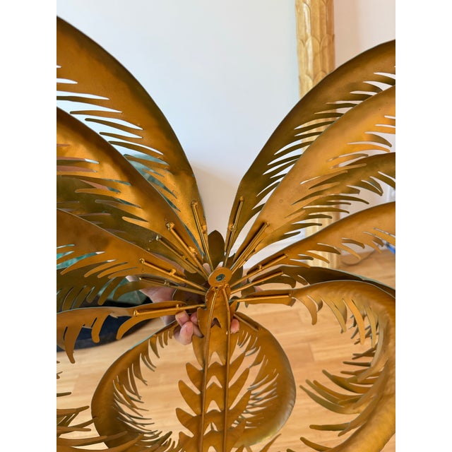 1980s 1980 Vintage Metal Palm Trees - A Pair For Sale - Image 5 of 5