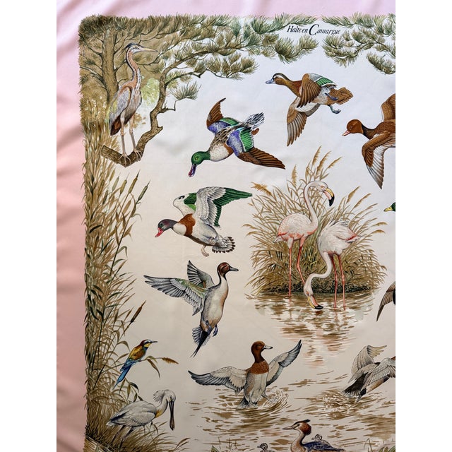 Hermès Halte en Camargue 1989 Silk Scarf Designed by Robert Dallet For Sale - Image 10 of 12