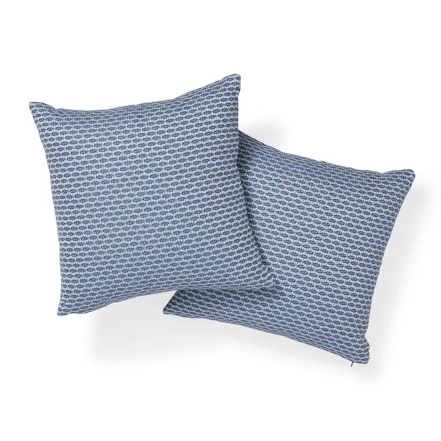 This indoor/outdoor pillow features Hickox with a Knife Edge finish. It's hard to believe that natural linen can be...