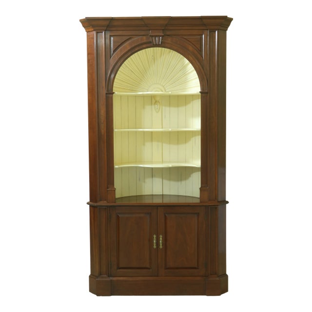 Harden Chippendale Cherry Corner Cupboard For Sale