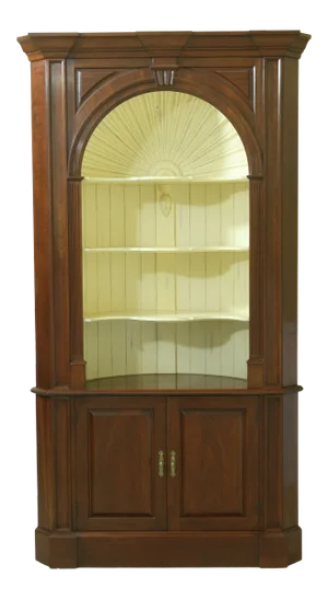 Harden Chippendale Cherry Corner Cupboard