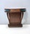 1950s Vintage Beech and Walnut Root Console Table with Orange Glass Top, 1950s For Sale - Image 5 of 15