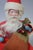 Antique German Crepe Paper & Spun Cotton Santa Figure Under Glass Dome, Made in Germany, Circa 1920s For Sale - Image 4 of 10