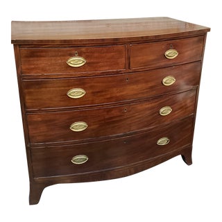 Early 19th Century Antique Mahogany Chest Hepplewhite Style For Sale