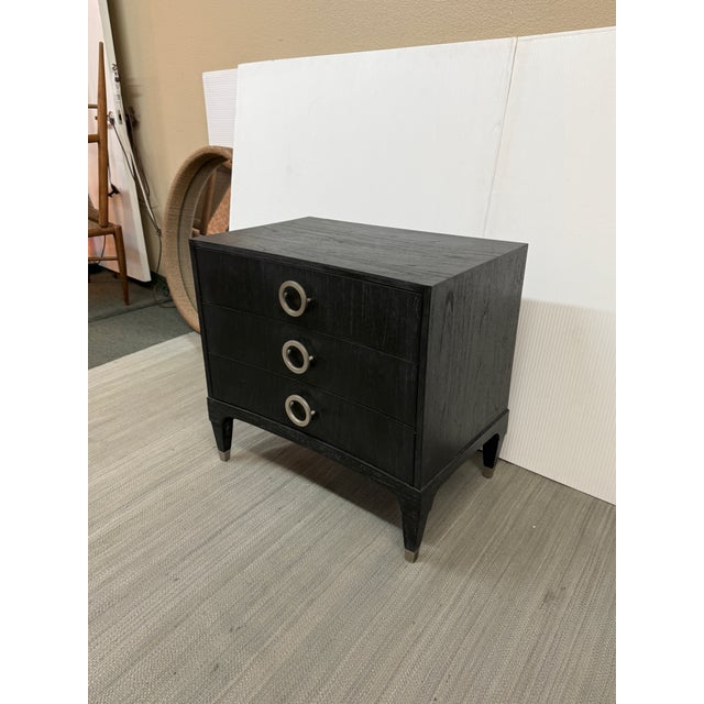 Contemporary Brownstone Atherton Nightstand, Deep Onyx For Sale - Image 3 of 12