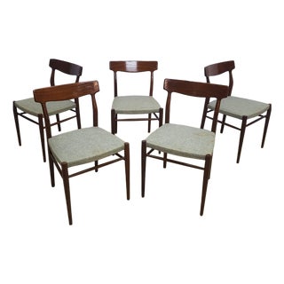 Mid-Century No. 603 Chairs from Lübke, 1960s, Set of 5 For Sale
