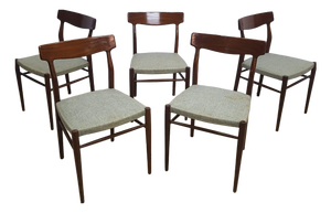 Mid-Century No. 603 Chairs from Lübke, 1960s, Set of 5