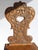 Antique Alpine Folk Art Oak Chair with Carved Face Mask For Sale - Image 9 of 10