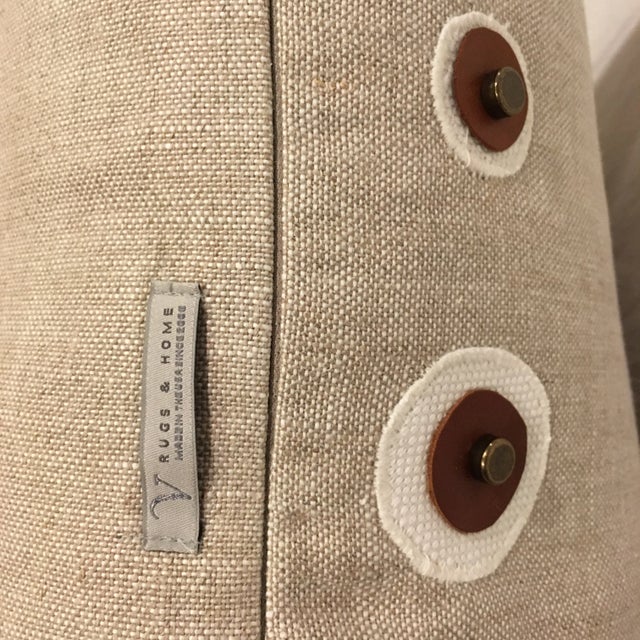 Natural Linen Toss Pillow For Sale - Image 4 of 5