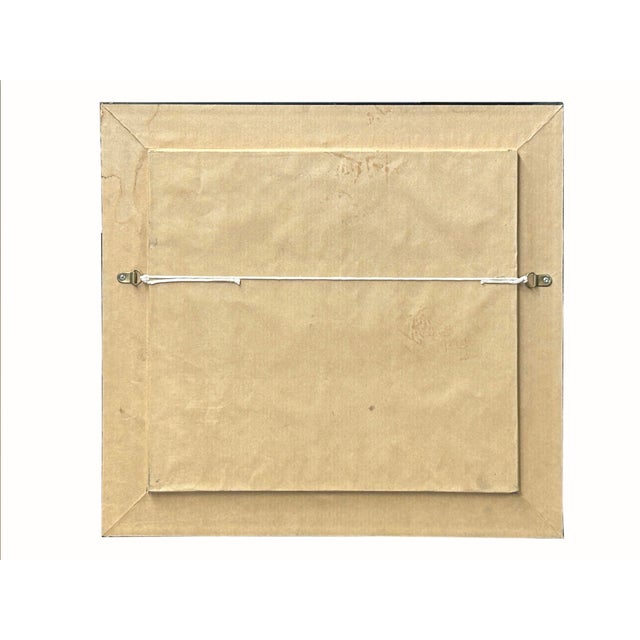 Gray Vintage Oriental Flint Pouch Infinite Knot Display With Frame Wall Art For Sale - Image 8 of 9