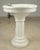 White Vintage Art Deco 24 In. Fluted White Ceramic Pedestal Sink For Sale - Image 8 of 11