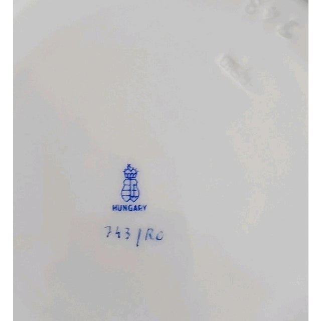 Traditional Early 20th Century Herend Rothschild Bird Saucer for Cream Soup Bowl For Sale - Image 3 of 3