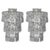 Kinkeldey Mid Century Large Three Tier Sconces - a Pair For Sale In Philadelphia - Image 6 of 6