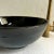 Not Yet Made - Made To Order Black Round Ceramic Blacked Vanity Vessel Sink Basin, Brass Drain For Sale - Image 5 of 9