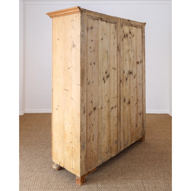 Mid 19th Century Antique English Pine Glazed Cabinet With Drawers - Circa 1860 For Sale - Image 5 of 18