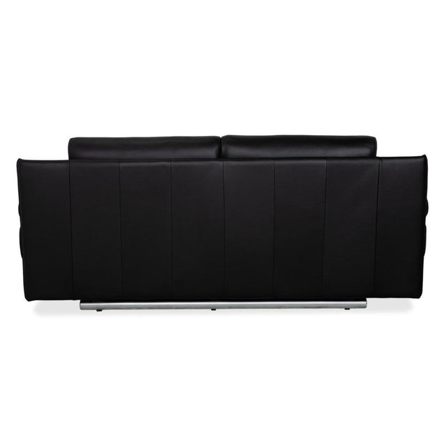 Model 6500 2-Seater Sofa in Black Leather from Rolf Benz For Sale - Image 12 of 14