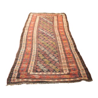 Antique Boteh Design Daisy Runner, 3.6 x 11 For Sale