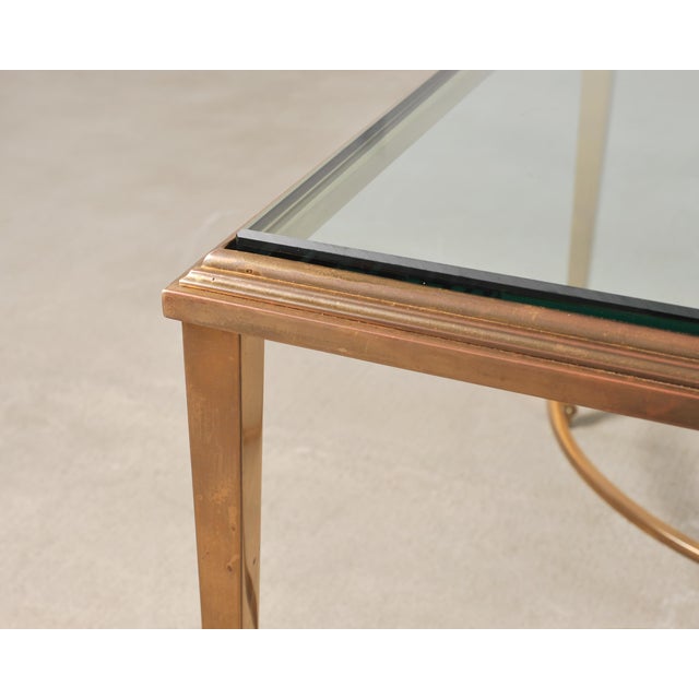 Maison Jansen Style Neoclassical Bronze Glass Cocktail Table For Sale - Image 13 of 18