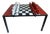 Chess Coffee Table with Wrought Iron and Ceramic Board, Ceramic Game Pieces, 1960s For Sale