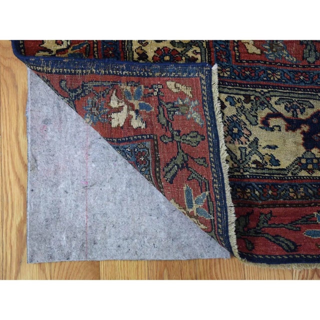 Blue 1880s Blue Antique Oriental Rug For Sale - Image 8 of 11